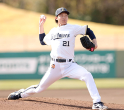 【オリックス】山崎颯一郎は初の実戦形式で１５０キロ「もっと暖かくなって、自分の感覚もよくなっていけたら」ライブＢＰ→ブルペンと精力的