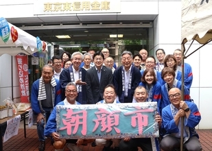 東京・墨田区本拠のFリーグ「フウガドールすみだ」メインスポンサー・東京東信用金庫で恒例「朝顔市」！５日・ボルクバレット北九州戦はマッチーデーパートナーでエール！