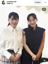 「宝物の１日」綾瀬はるかものまねの沙羅、“本物”との２ショットが話題！「姉妹やわぁ～」「並ぶと似てるね」