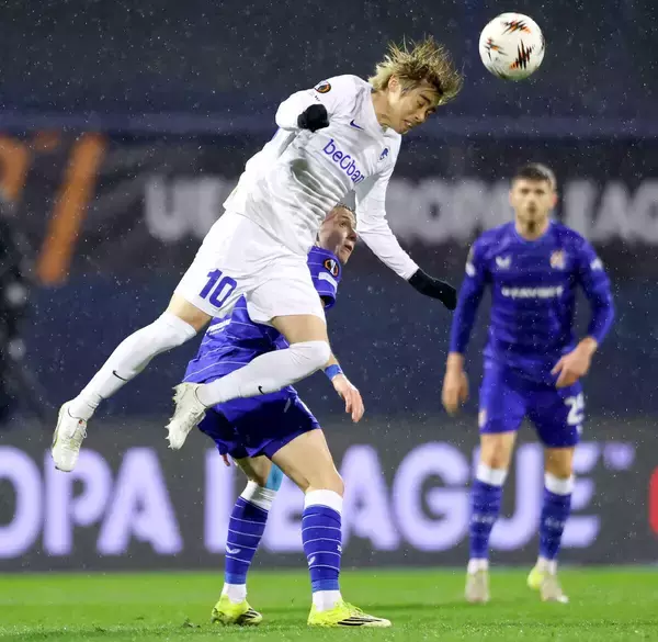 ＥＬプレーオフ第１戦、伊東純也が先発したゲンクは３―１で先勝　前田大然所属のセルティックは１―４で大敗