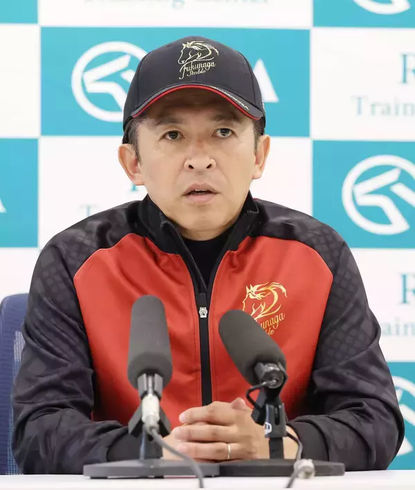 【日本ダービー・共同会見】思わぬ低評価？に「へそ曲げて岩田くんは今日会見を断っていました...」笑顔でそう言いながらも福永調教師は自信