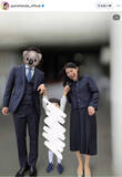 「「先日の長男入園式」福田彩乃、長男と夫との手つなぎショットに祝福の声！」の画像1