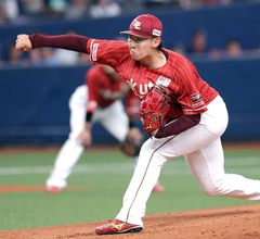 【楽天】 ルーキーの伊藤樹がプロ初勝利　初先発で５回４安打１失点　早大から入団のドラフト２位右腕…宗山塁の決勝打で連敗ストップ