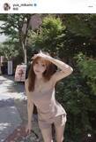「三上悠亜、ピンクのビスチェ＆ショートパンツ姿が話題！「美人過ぎだよ」「すっごくかわいい」「非日常って感じ」」の画像1