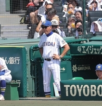 【甲子園】健大高崎・青柳博文監督「うちにはあと１点足りなかった」ナインの健闘をたたえる「悔しいですが、よくやった」