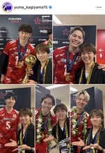鍵山優真　ロス五輪出場決定の男子バレー代表と２ショ連発！豪華メンバーにネット騒然「貴重だなぁ」「ご褒美ですね」