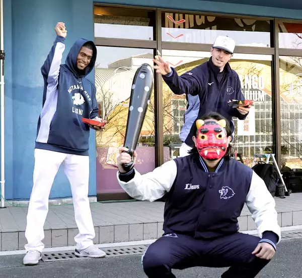 【西武】新助っ人外国人のワイナンス、カナリオが日本文化の「節分」を体験