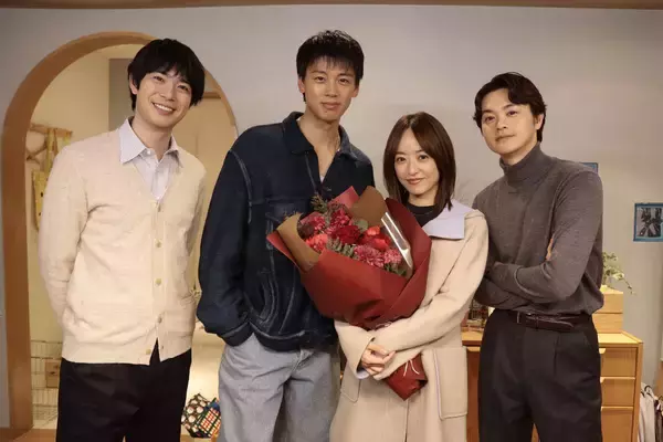 「再会」撮了で竹内涼真が井上真央とハグ「すごく愛があって、人間味あふれるドラマに」瀬戸康史＆渡辺大知とガッチリ握手