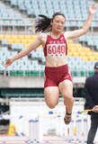 「女子走り幅跳びで東姫空が５回目に５メートル７７の逆転Ｖジャンプ―静岡県高校総体」の画像1
