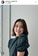 「Ｍステ」司会→記者転身→アナウンサー復帰のテレ朝・並木万里菜アナ　衣装ショットが「やっぱり綺麗」と話題