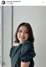 「Ｍステ」司会→記者転身→アナウンサー復帰のテレ朝・並木万里菜アナ　衣装ショットが「やっぱり綺麗」と話題