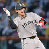 「【巨人】増田陸の左中間フェンス直撃適時二塁打「前に飛ばすことだけ意識しました」阪神・才木浩人から２回に２点先取」の画像1