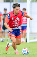 【W杯】塩貝健人　初日からギラギラ全開「今日から誰よりも活躍してやろうと思っていた」…新ヘアで強烈シュート