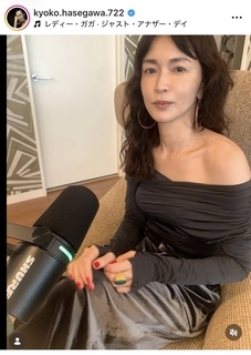 「Ｎｏ．１」長谷川京子　妖艶なオフショル姿に絶賛の声「かっこよくてセクシー！」「華やか」「素敵きれい」