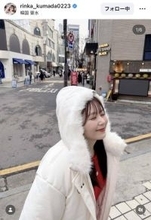 「どれが食べたい？」久間田琳加、爆食い韓国旅行！白くま＆赤くま姿に「両ほっぺぷにっ」「肌が白い」「天使だ」