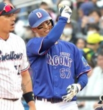 【中日】昇格即スタメンのドラフト６位・花田旭がプロ初ヒット　大阪桐蔭→東洋大出身の大砲候補