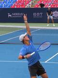 「【ムバダラＤＣオープン】錦織圭　今季限りの引退表明後初の公式戦を前に、練習で世界５位に勝つ」の画像1