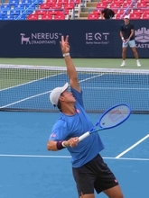 【ムバダラＤＣオープン】錦織圭　今季限りの引退表明後初の公式戦を前に、練習で世界５位に勝つ