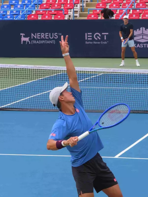 【ムバダラＤＣオープン】錦織圭　今季限りの引退表明後初の公式戦を前に、練習で世界５位に勝つ