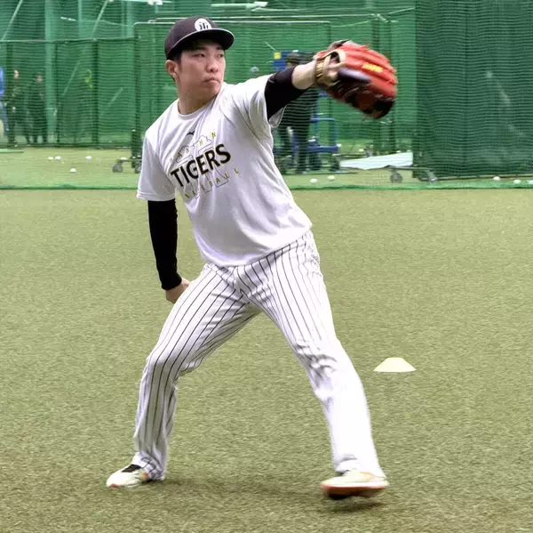 【阪神】石井大智、本格的キャッチボール再開「楽しくなってきた。でも、まだまだ段階がある」春季キャンプで左アキレスけん断裂