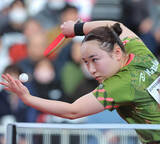 「【卓球全日本】伊藤美誠がストレート勝ちで５回戦に進出　４大会ぶり４度目の頂点へ初戦突破…女子シングルス」の画像1