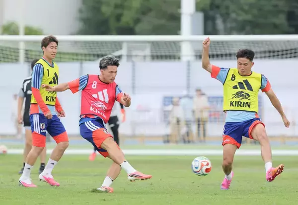 【Ｗ杯】合宿初日からほとばしるエネルギー　２１歳ＦＷ塩貝健人が描く未来「世界中が自分の名前を知るチャンス」「活躍すれば人生変わる舞台」