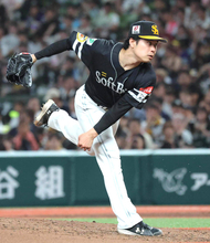 【ソフトバンク】松本晴、今季初の１０奪三振で自己最多の７勝目　小久保裕紀監督も絶賛「あれだけの球を持っていれば」