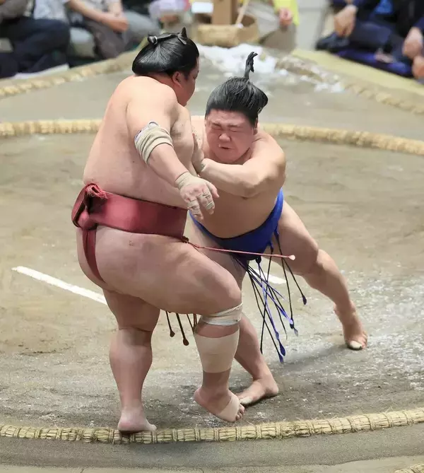 新関脇・藤ノ川が５勝目「引かなかったことが良かった」　右肘には厚いサポーターも「何ともないです」