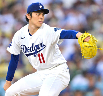 佐々木朗希、５回まで１安打無失点…４勝目の権利　最速１６１・９キロで１００マイル超え５球　大谷翔平の不在を圧倒的球威でカバー