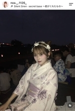 辻希美の長女・希空「毎年必ず親友ちゃんと見に行ってる」花火大会での浴衣ショット披露