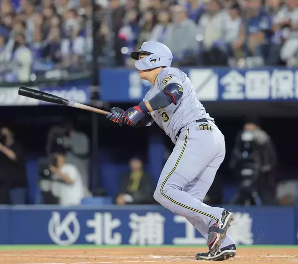 【阪神】大山悠輔、左中間へ同点の適時二塁打放つ　打率４割６分３厘と好相性の敵地も後押し