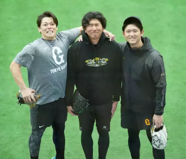 【巨人】ありがとう田中千晴　最後のＧ球場で高梨、平内と惜別のキャッチボール