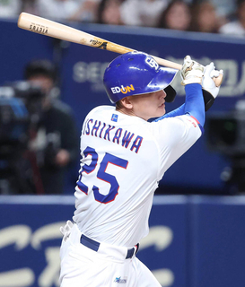 【中日】８回に石川昂弥が先制二塁打で２点呼び込む　緊迫の投手戦を制して今季３度目の同一カード３連勝