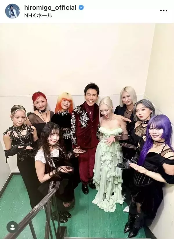 “紅白勇退”発表の郷ひろみ、最後の紅白オフショット！ＨＡＮＡ、ちゃんみなら多彩メンバーと