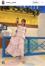「大大大大大大好き」谷まりあ、フリフリワンピに大絶賛！「かわぇぇ」「笑顔が素敵で可愛いぞ」