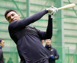 「【日本ハム】ドラ２・エドポロケインは技術向上がテーマ　激しい外野争いに「割っていって活躍することを目標に」」の画像1