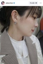 ３３歳・足立梨花、横顔ショットが美しすぎる「なにごと！」「更に魅力的に」「横顔も素敵」