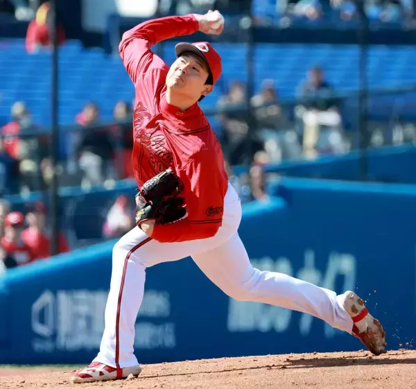 【広島】先発転向の栗林良吏が開幕ローテ入りへ前進の５回０封　１死満塁も切り抜ける