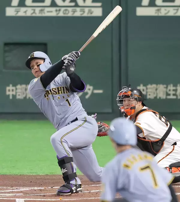 「【阪神】森下翔太の左犠飛で先制「ムーさん（中野）がチャンスメイクしてくれた」開幕戦３安打から好調持続　開幕連敗阻止へ」の画像
