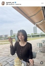 「時々無性に食べたくなるの」上西怜、ふわふわな白いパンケーキを堪能！「めっちゃ美味しそう」「デート気分萌え」