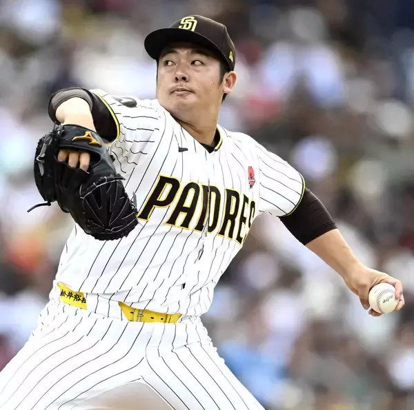パドレス・松井裕樹、７試合目で初失点　開幕から１４イニング目…後続投手が打たれて１失点