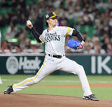 「【ソフトバンク】上沢直之が２回に失点　ダルベックに右前適時打許す」の画像1