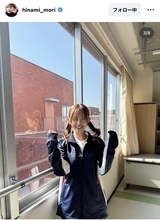 「リアルＪＫやん」森日菜美がツインテールで体操服＆制服ショット！「かわいいの天才」「仕事めっちゃ頑張れそう」