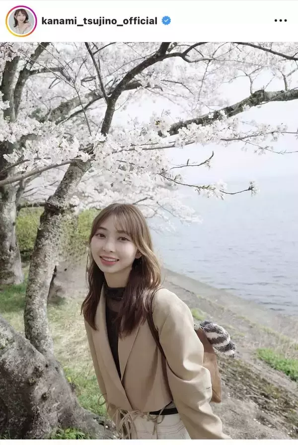 とき宣・辻野かなみ、琵琶湖の桜を満喫！「美美美美美美美」「すごく絵になる」メンバーと滋賀旅行へ