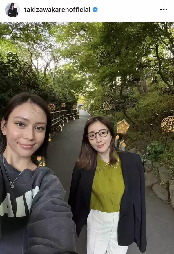 滝沢カレン、田中みな実と「椿山荘デート」抹茶のアフタヌーンティ→「一体だれがどうやって」屋上の謎に尽きぬ話題