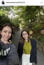 滝沢カレン、田中みな実と「椿山荘デート」抹茶のアフタヌーンティ→「一体だれがどうやって」屋上の謎に尽きぬ話題