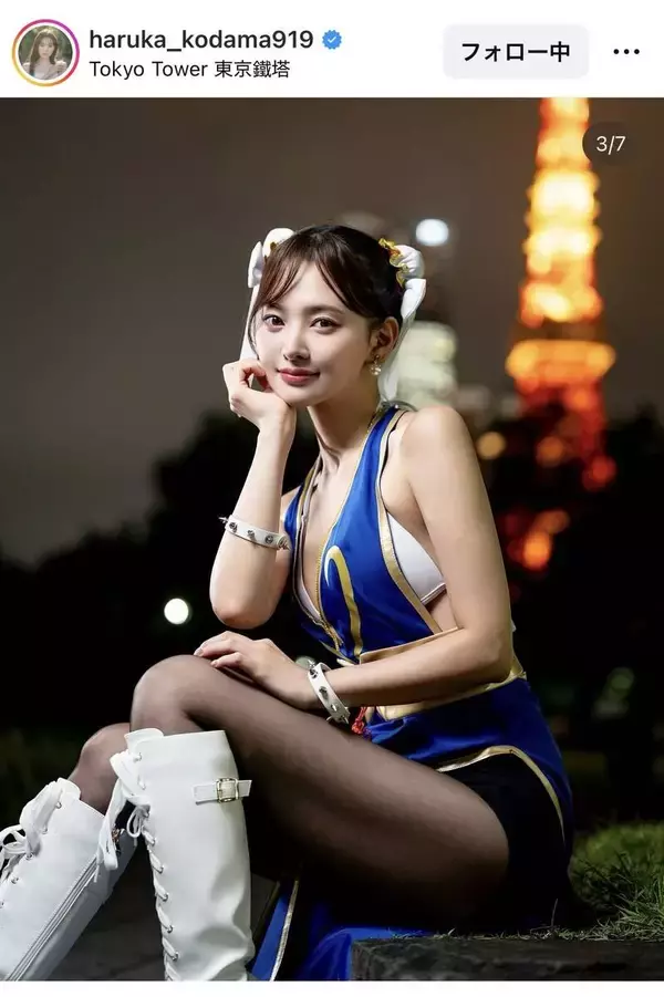 「念願の夢が叶って幸せ」兒玉遥、人気ゲームキャラの大胆コスプレ姿が「素晴らしい」「間違いなくピカイチ」