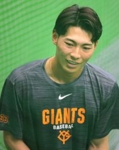 【巨人】支配下契約の平山功太が休日返上練習　７日から１軍合流で地元・広島凱旋「もし出られたら１本でも打って親孝行したい」