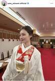 「元乃木坂にくぎ付け！白無垢姿も純白ウェディングドレス姿も　ファンから「いいね！」続出の梅澤美波」の画像1