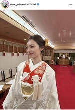 元乃木坂にくぎ付け！白無垢姿も純白ウェディングドレス姿も　ファンから「いいね！」続出の梅澤美波